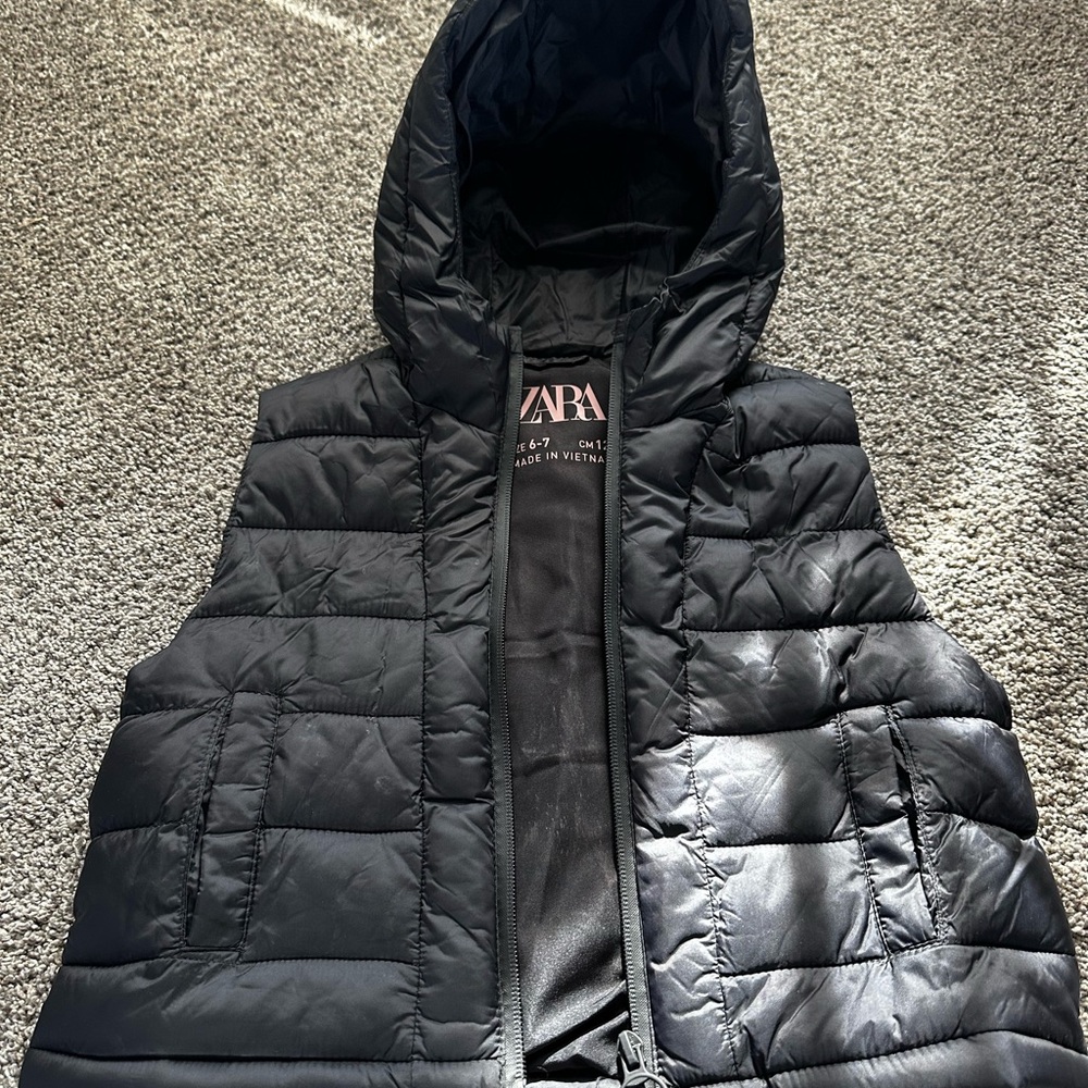Zara Charcoal Quilted Vest